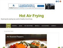 Tablet Screenshot of hotairfrying.com